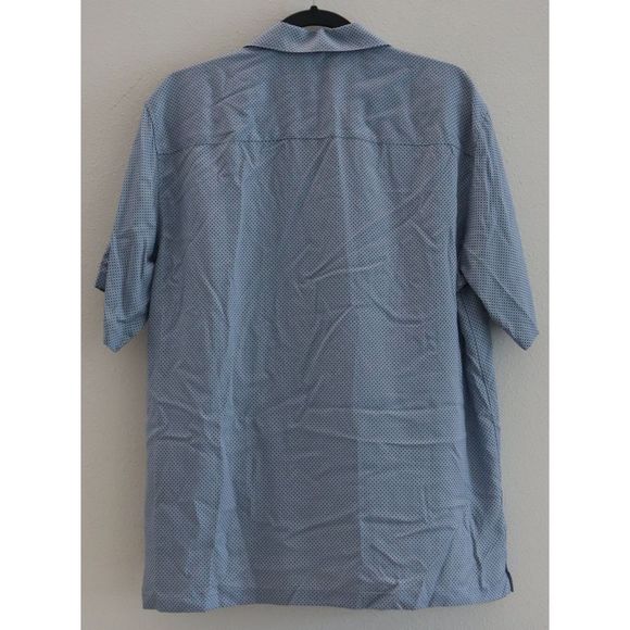 Theory M0479525 Men's Sz M Blue Multi Reef Print Noll Button Down S/S Shirt $165 - Picture 3 of 5